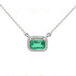 Emerald Diamond Necklace