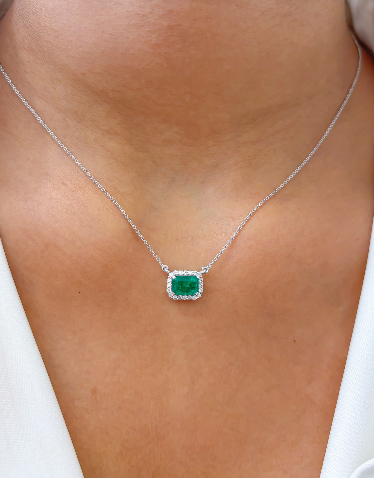 Emerald Diamond Necklace