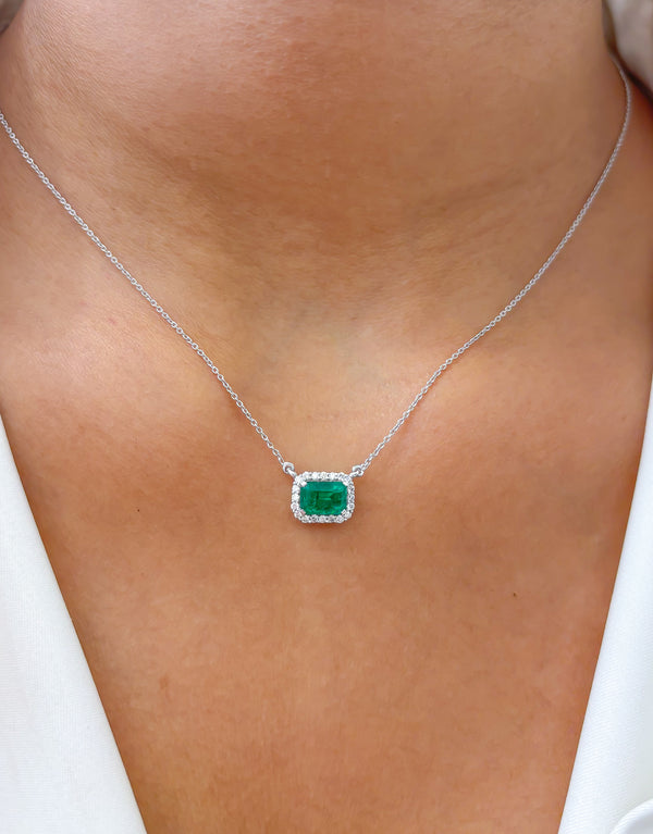 Emerald Diamond Necklace