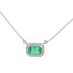 Emerald Diamond Necklace