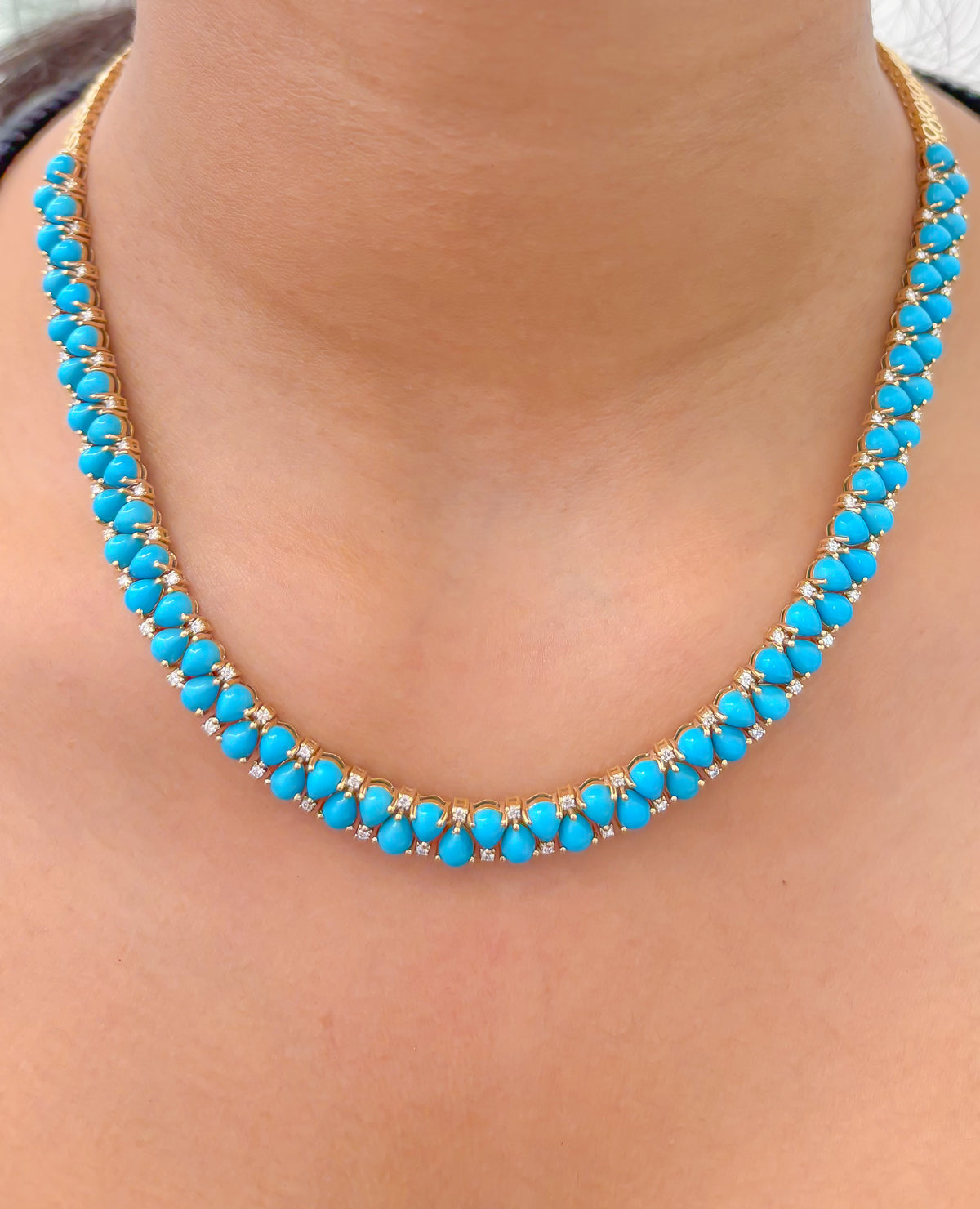 Turquoise Diamond Necklace