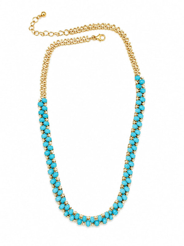 Turquoise Diamond Necklace