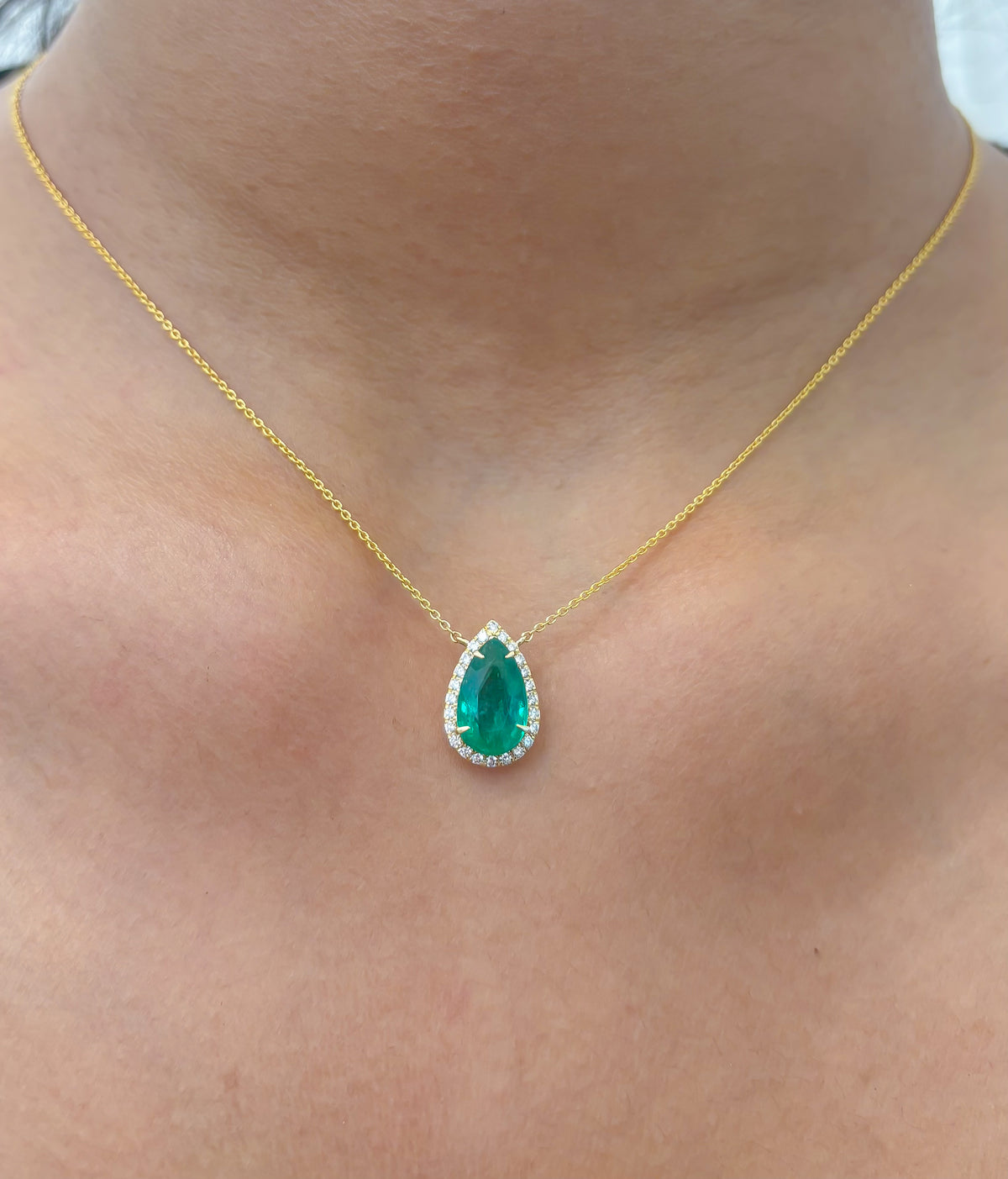 Emerald Diamond Necklace