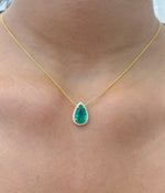 Emerald Diamond Necklace