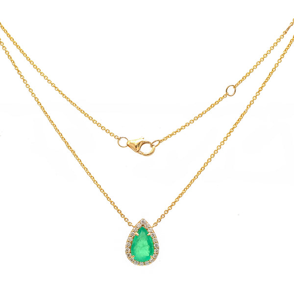 Emerald Diamond Necklace