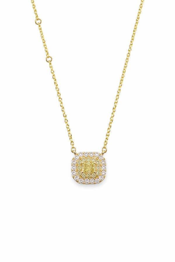 Yellow Diamond Diamond Necklace