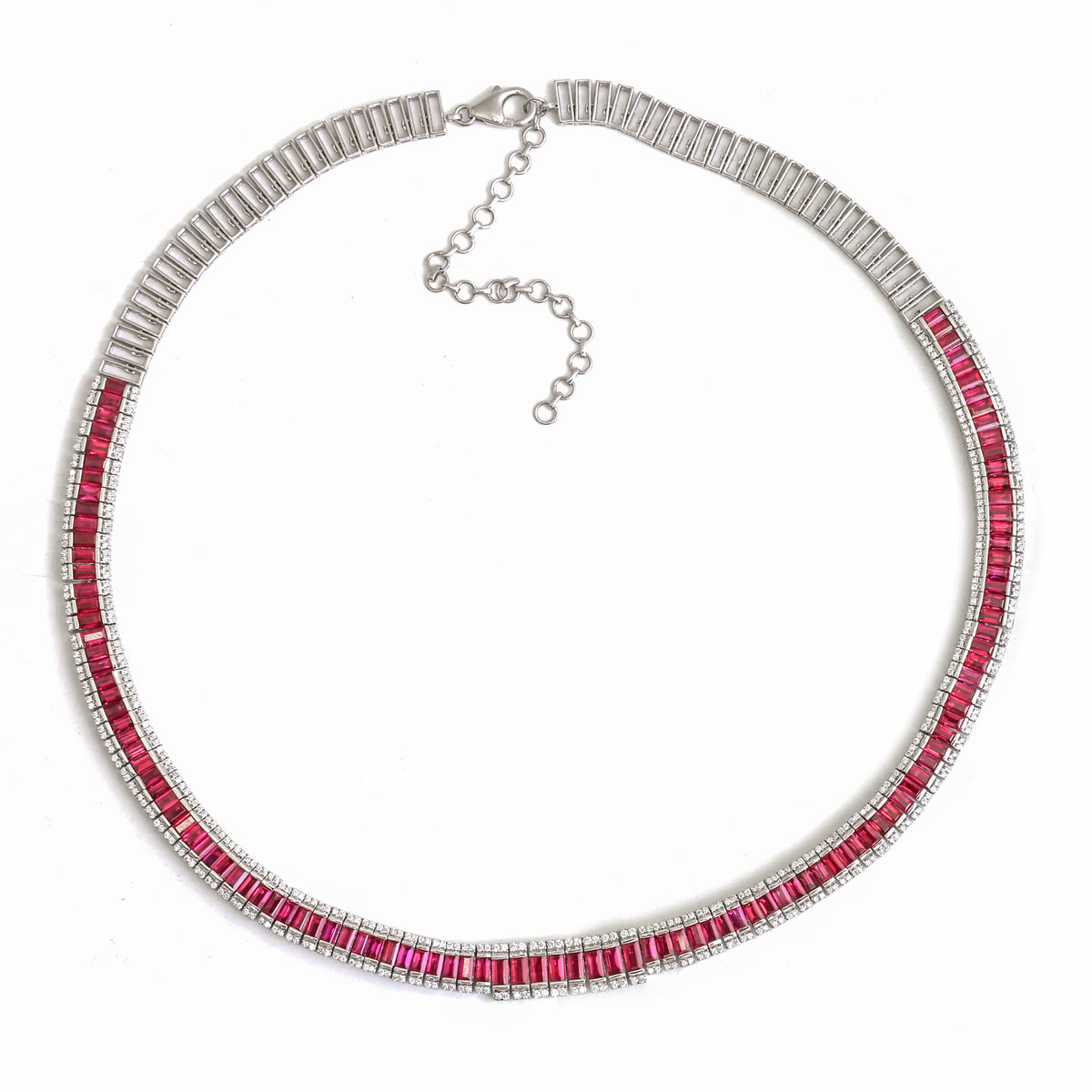 Ruby Diamond Necklace