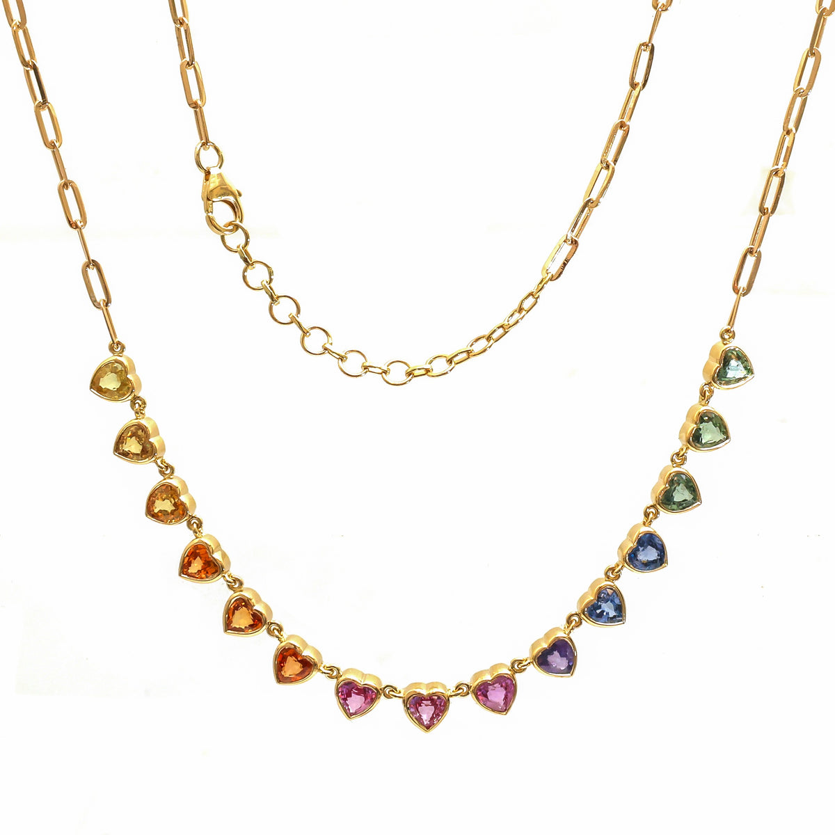 Rainbow Sapphire Necklace