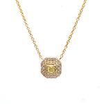 Yellow Diamond Diamond Necklace