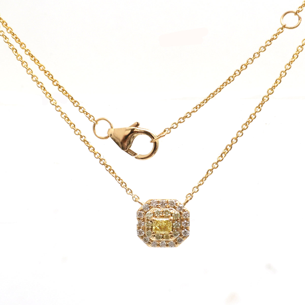 Yellow Diamond Diamond Necklace
