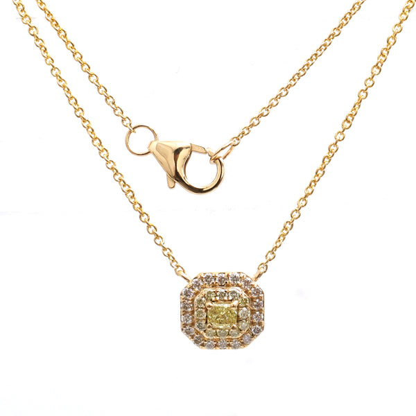 Yellow Diamond Diamond Necklace
