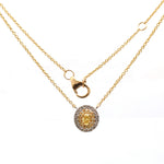 Yellow Diamond Diamond Necklace