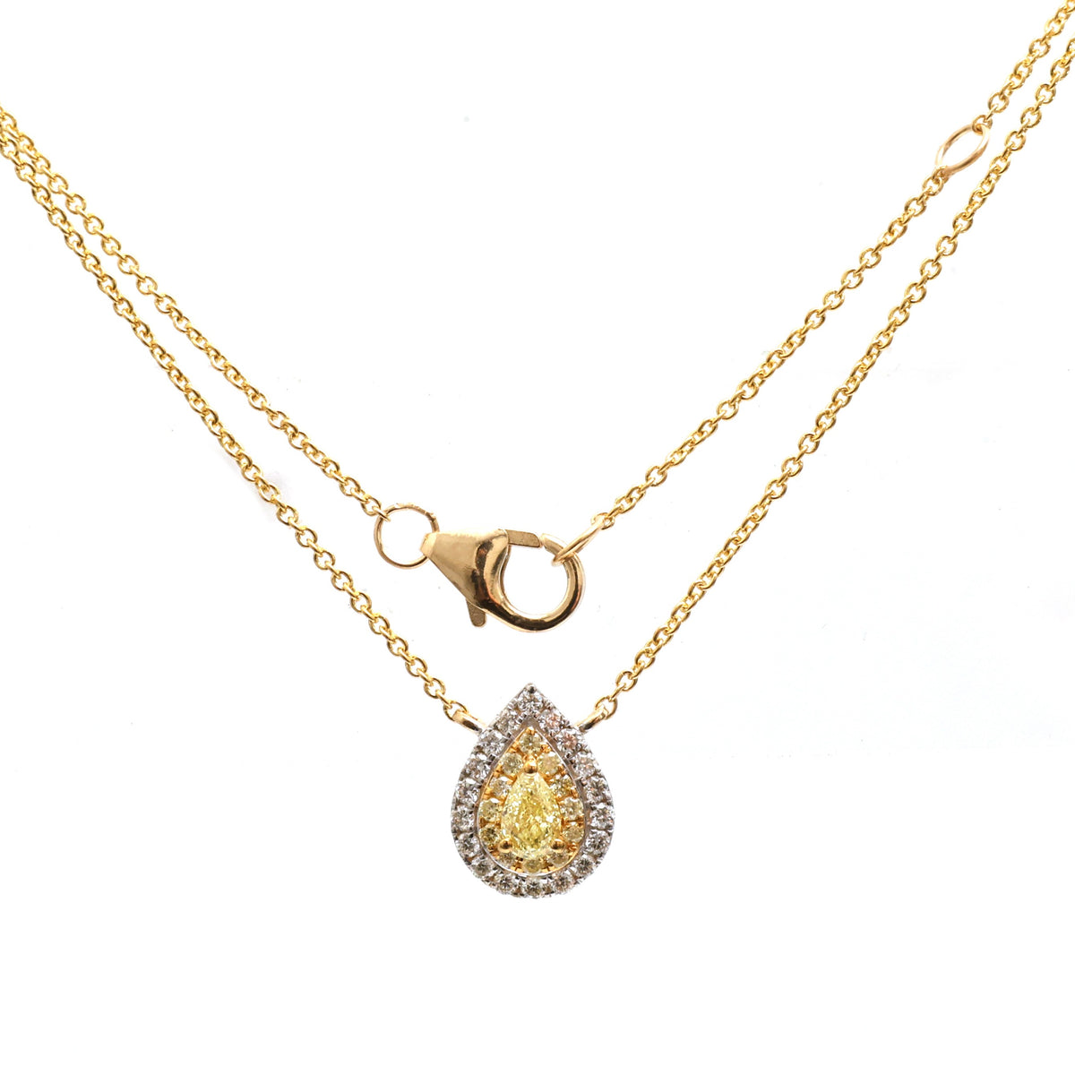 Yellow Diamond Diamond Necklace