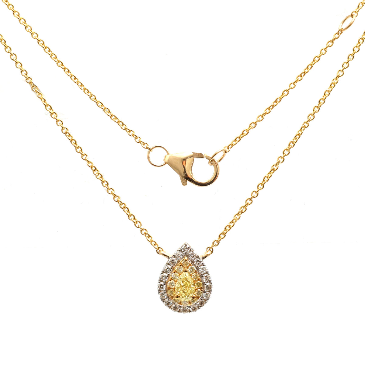 Yellow Diamond Diamond Necklace
