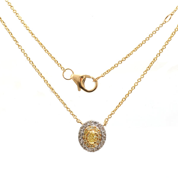 Diamond Yellow Diamond Necklace