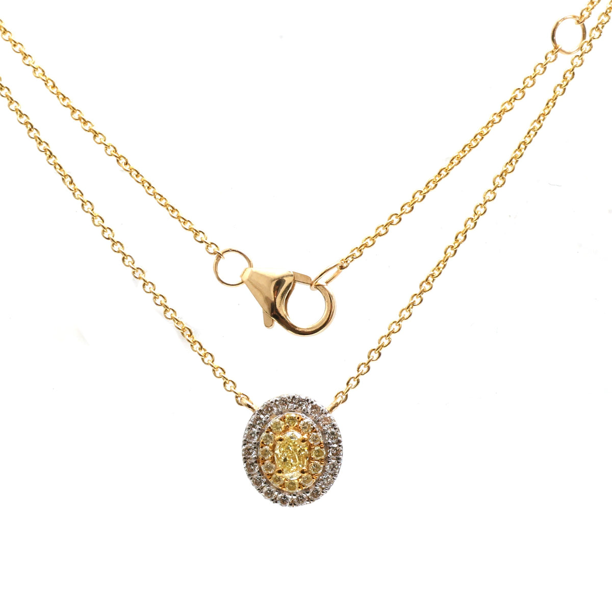 Yellow Diamond Diamond Necklace