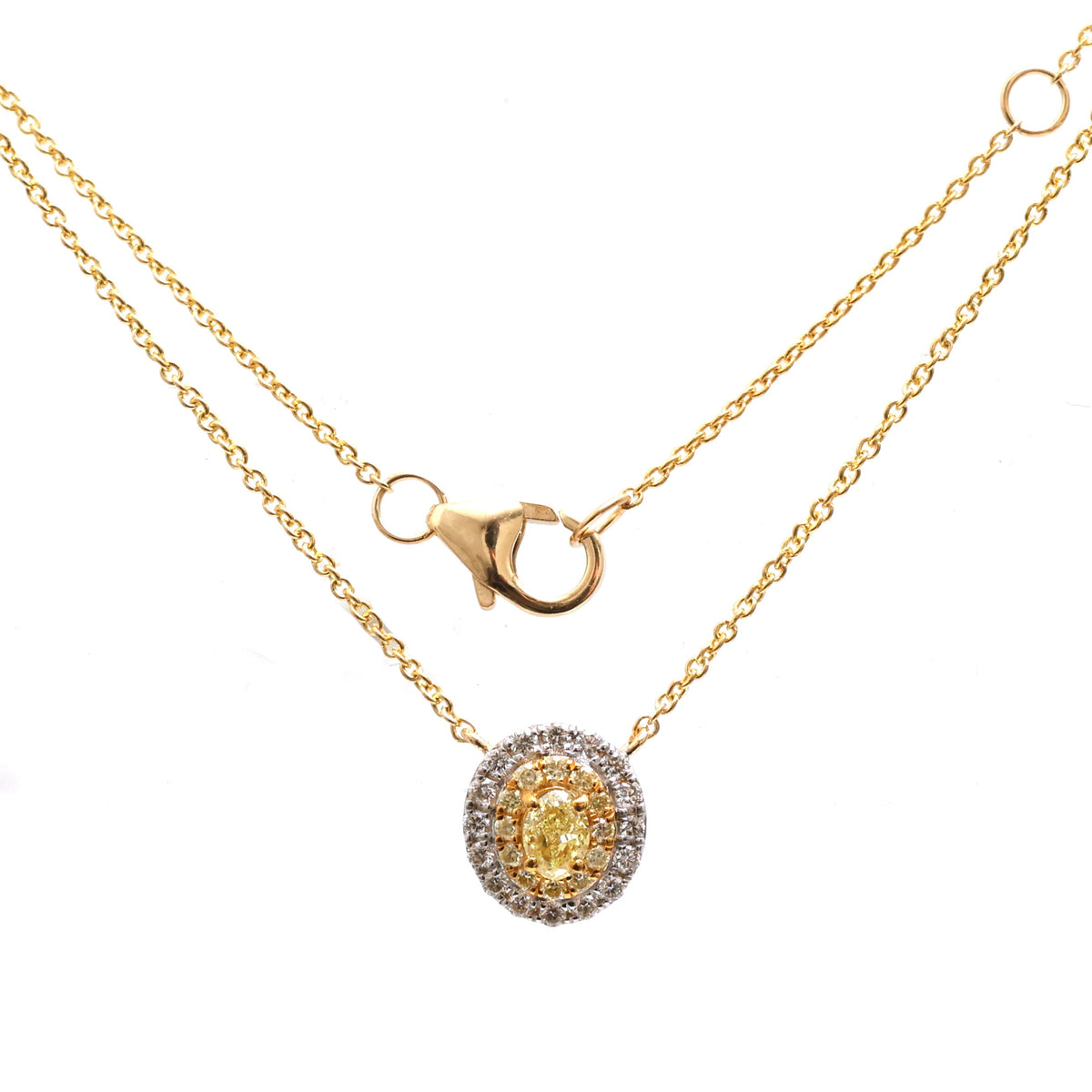 Yellow Diamond Diamond Necklace