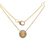 Yellow Diamond Diamond Necklace