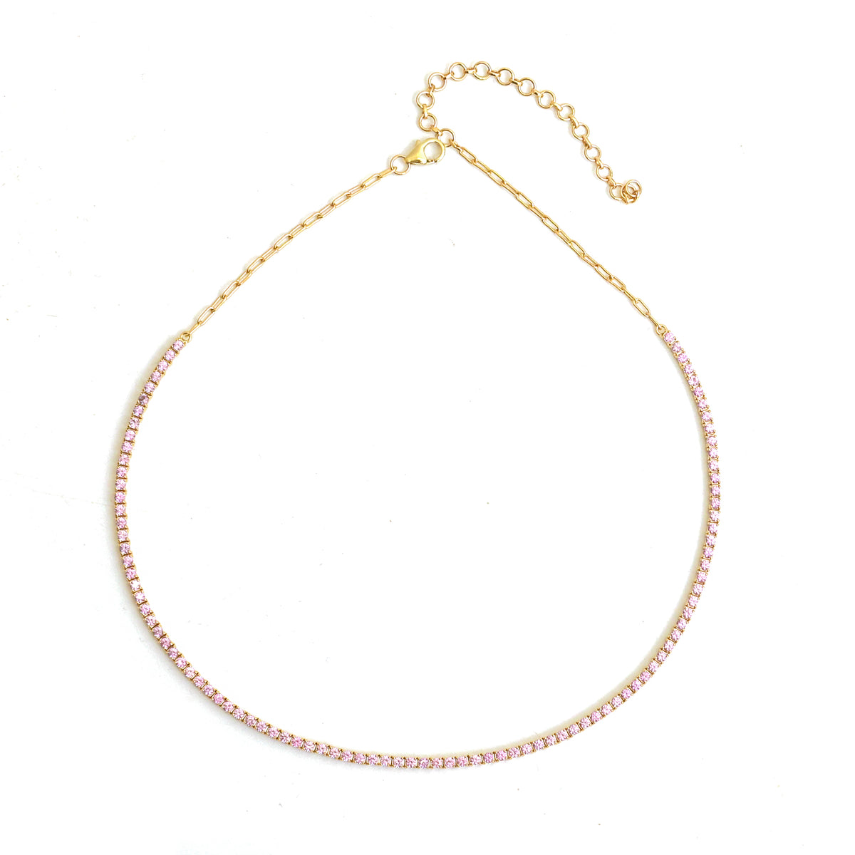 Pink Sapphire Necklace
