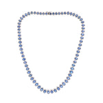 Blue Sapphire Diamond Necklace