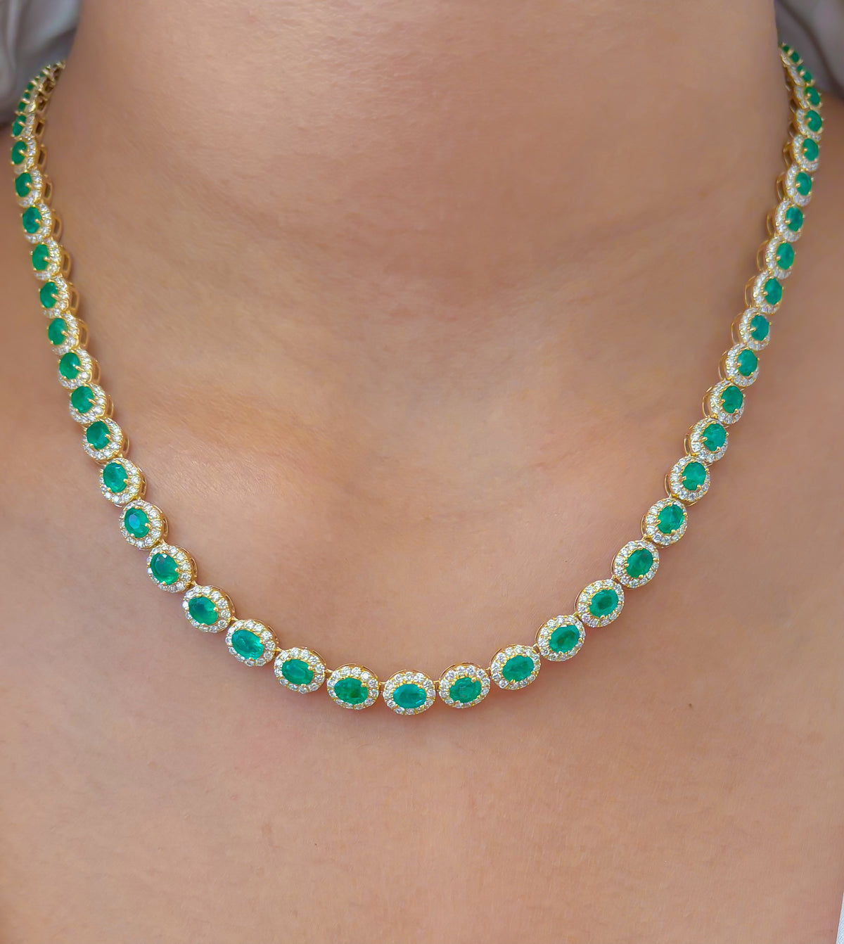 Emerald Diamond Necklace