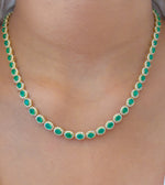 Emerald Diamond Necklace