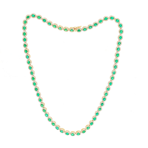 Emerald Diamond Necklace