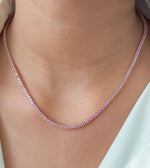 Pink Sapphire Necklace