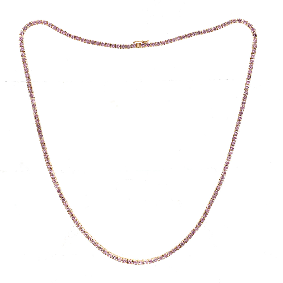 Pink Sapphire Necklace