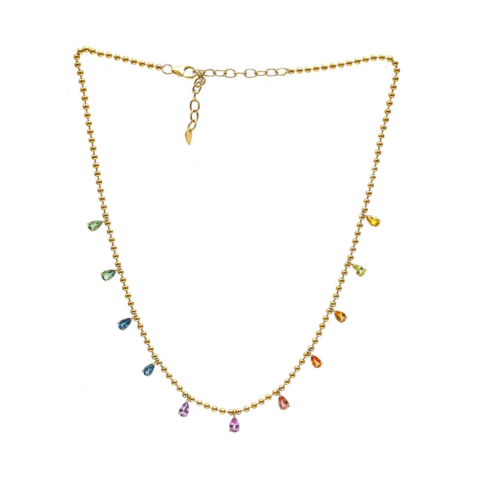 Rainbow Sapphire Necklace