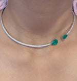 Diamond Emerald Necklace