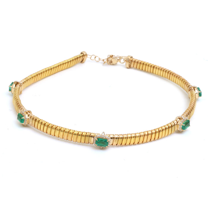 Emerald Diamond Necklace