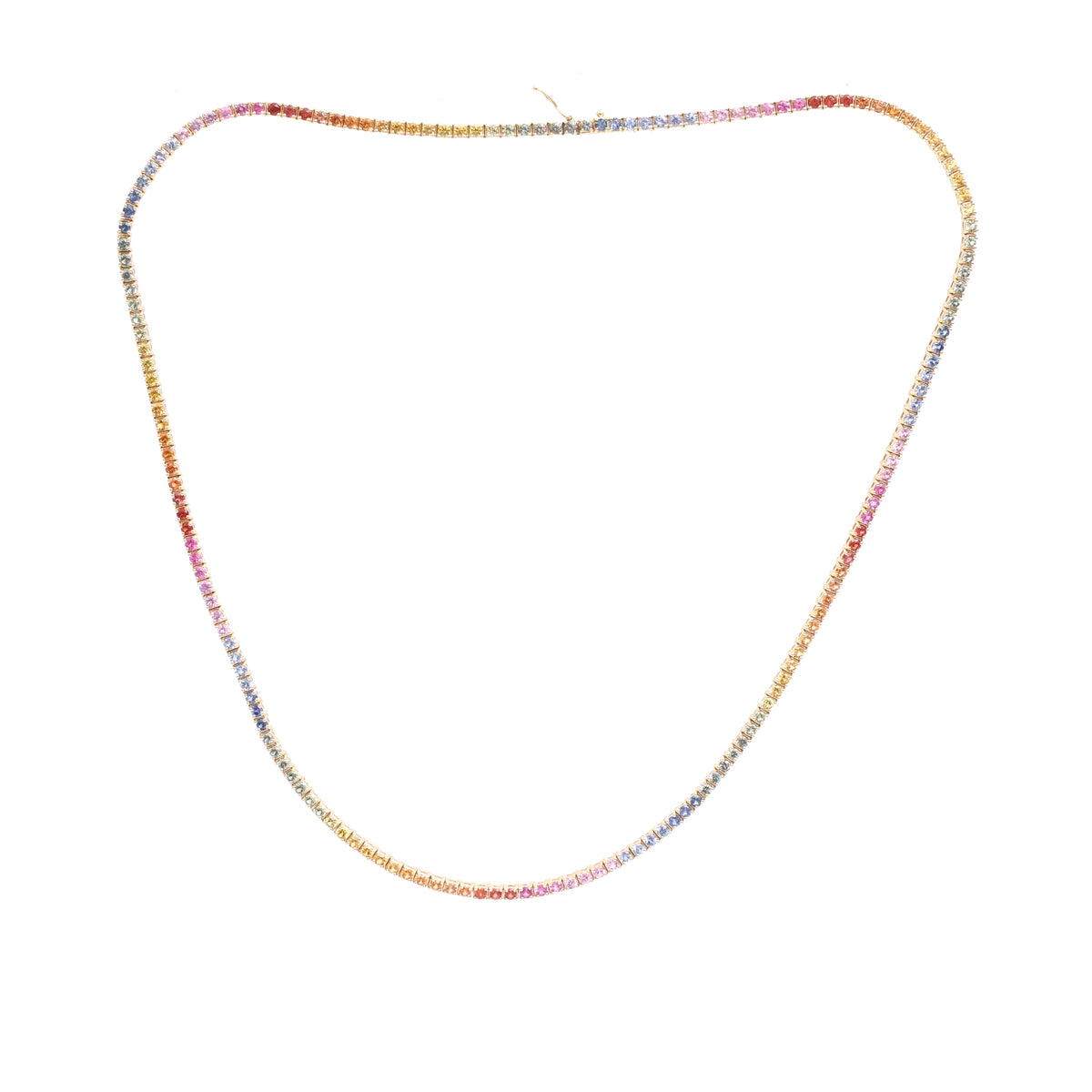 Rainbow Sapphire Necklace