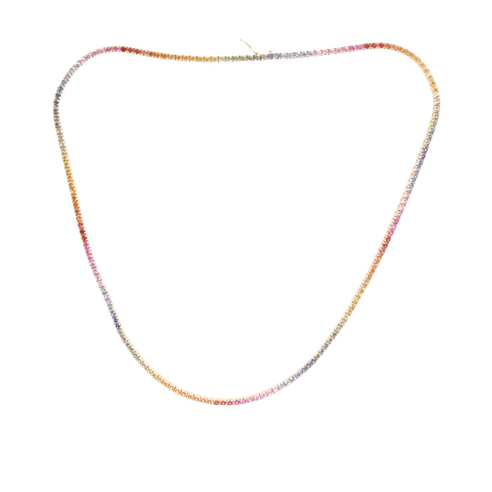 Rainbow Sapphire Necklace
