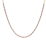 Pink Sapphire Diamond Necklace