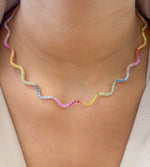 Rainbow Sapphire Necklace