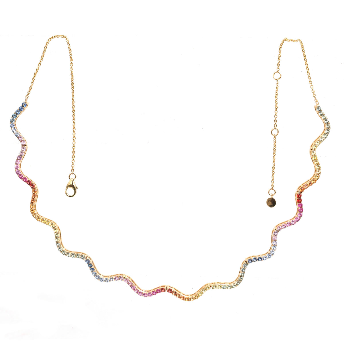 Rainbow Sapphire Necklace