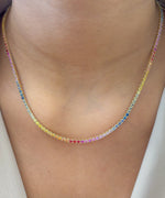 Rainbow Sapphire Necklace