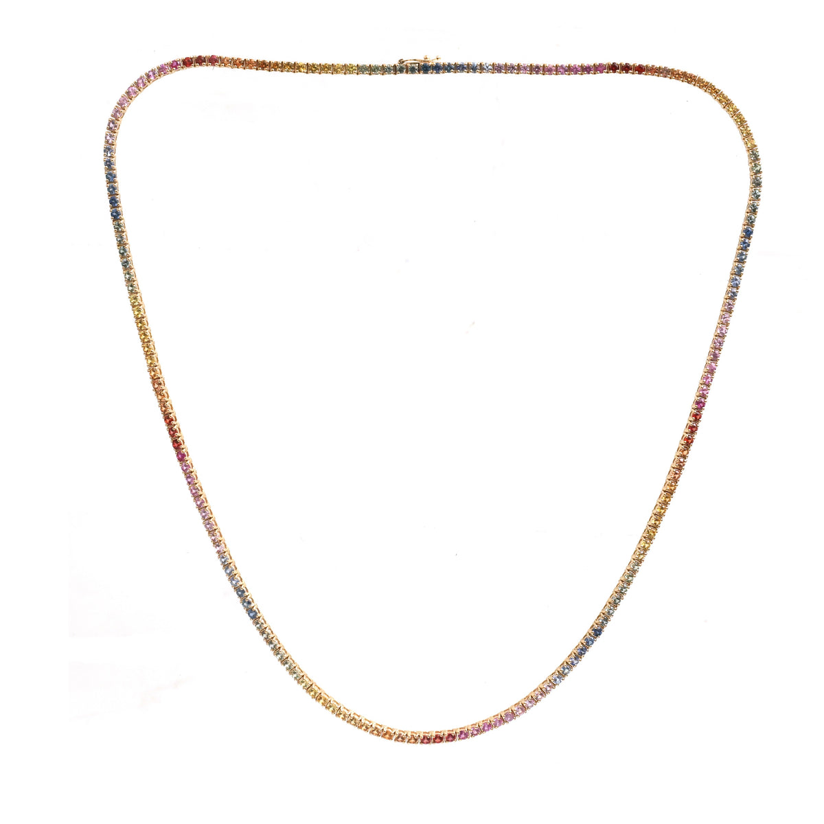 Rainbow Sapphire Necklace
