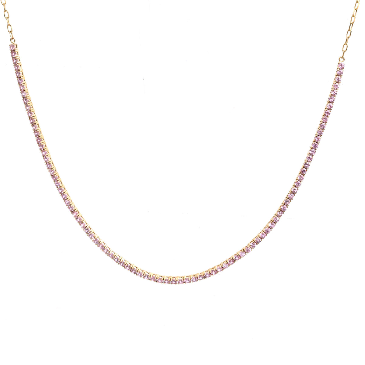Pink Sapphire Necklace