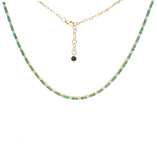 Emerald Diamond Necklace