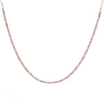 Pink Sapphire Diamond Necklace