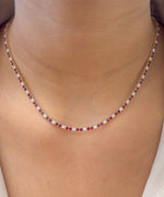 Ruby Diamond Necklace