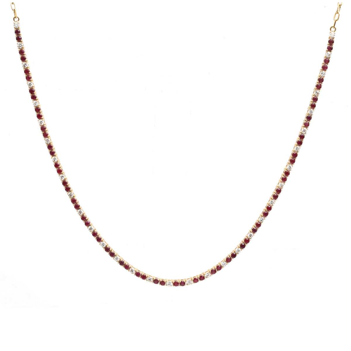Ruby Diamond Necklace