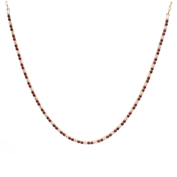Ruby Diamond Necklace