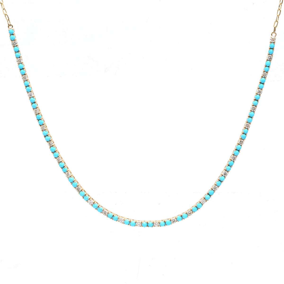 Turquoise Diamond Necklace