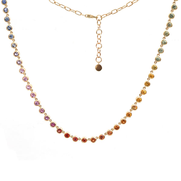 Rainbow Sapphire Necklace