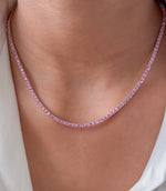 Pink Sapphire Necklace