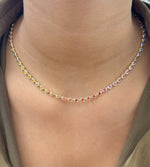Rainbow Sapphire Necklace