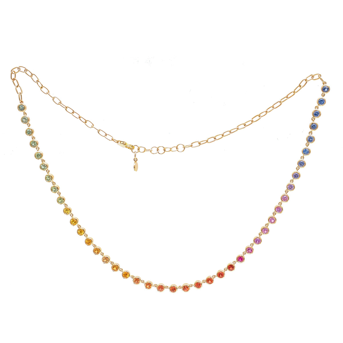 Rainbow Sapphire Necklace